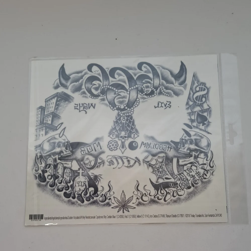 Hoodlum Face Tattoos - Black